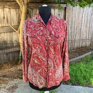 Red Paisley CHAPS ButtonUp